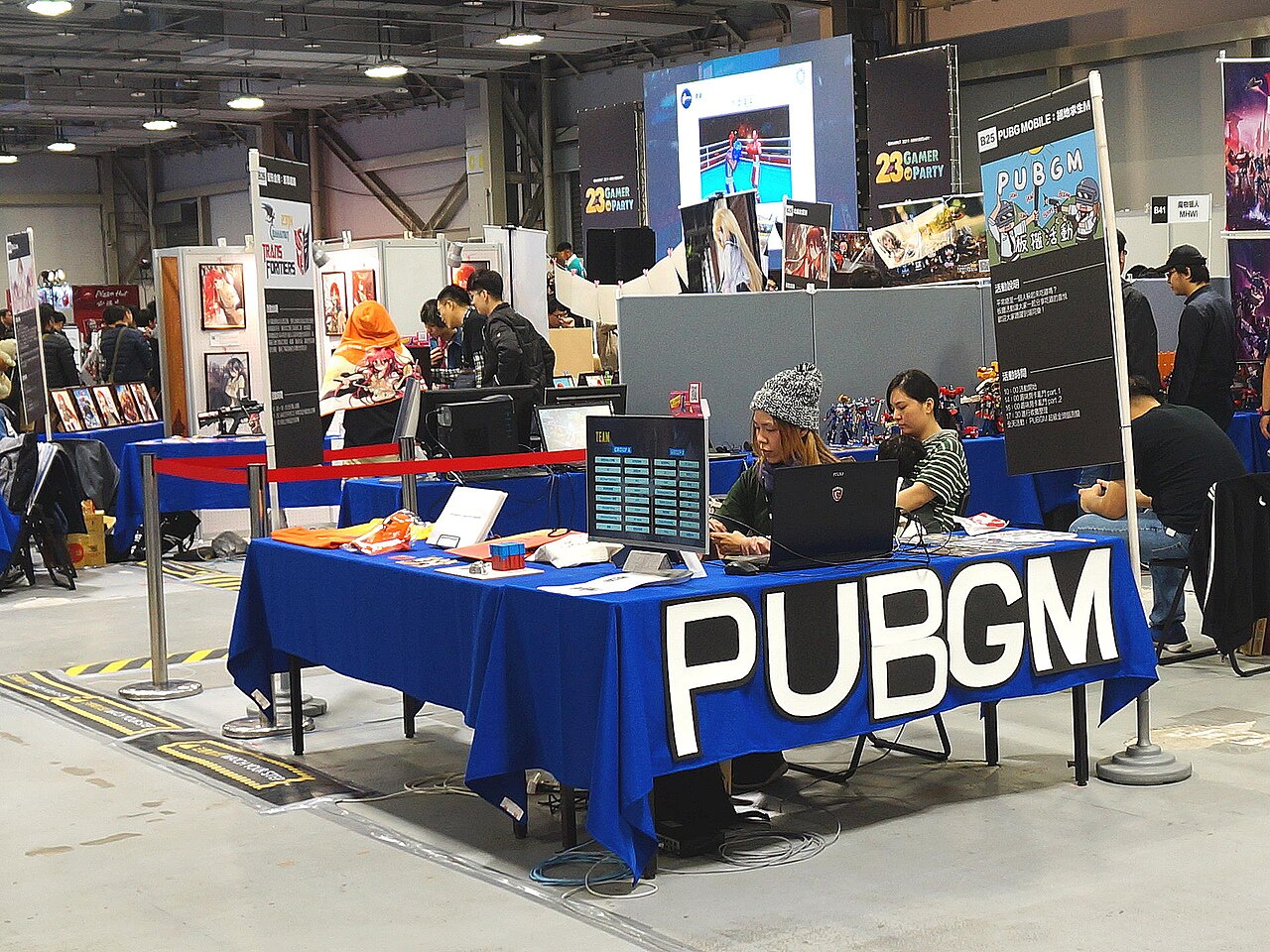 PUBG Mobile board booth 20191228a